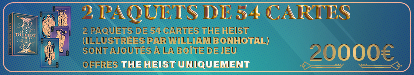 2 paquets de 54 cartes The Heist