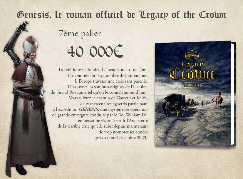 GENESIS, le roman officiel de Legacy of the Crown