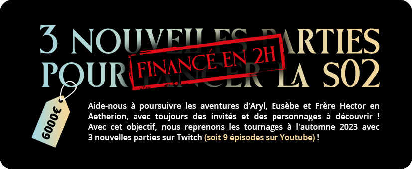 3 nouvelles parties d'Aetherion pour lancer la saison 2 !