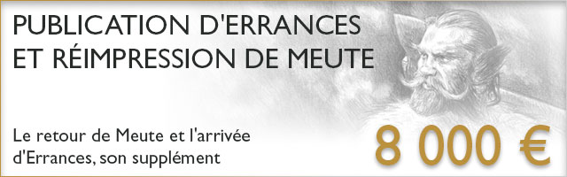 Publication d'Errances et réimpression de Meute