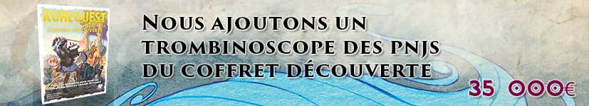 Coffret découverte : trombinoscope des PNJ
