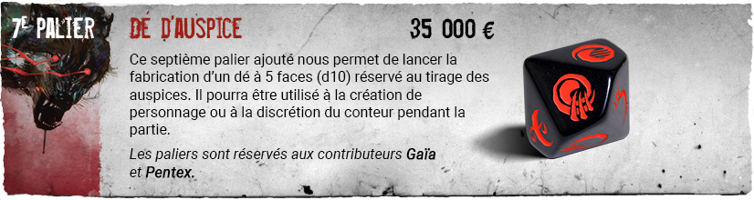 7e palier - dé d'auspices