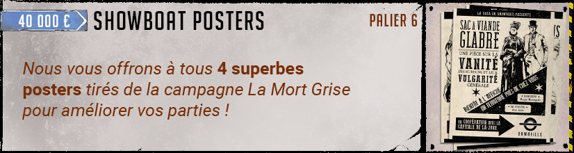 6e palier - Lot de 4 Posters Showboat tirés de La Mort Grise