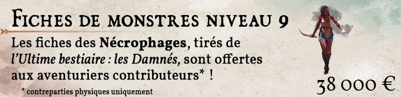 10 fiches de monstre Nécrophages