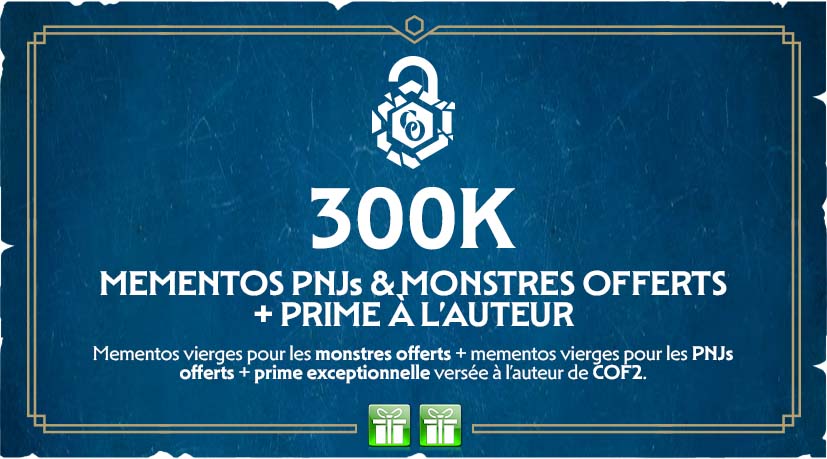 memento + aides de jeu + prime auteur