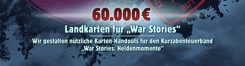 Mehrere Landkarten für den „War Stories“-Kurzabenteuerband