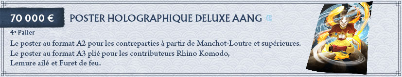 4e palier - Poster holographique Aang