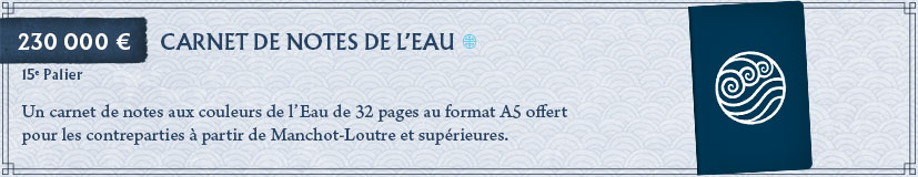 15e palier - Carnet de notes de l'Eau