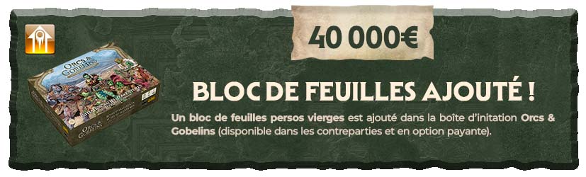 Bloc de feuilles persos vierge offert dans la boîte
