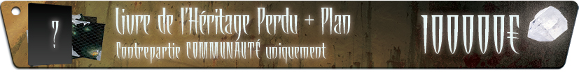 Livre de l'Héritage Perdu + Plan