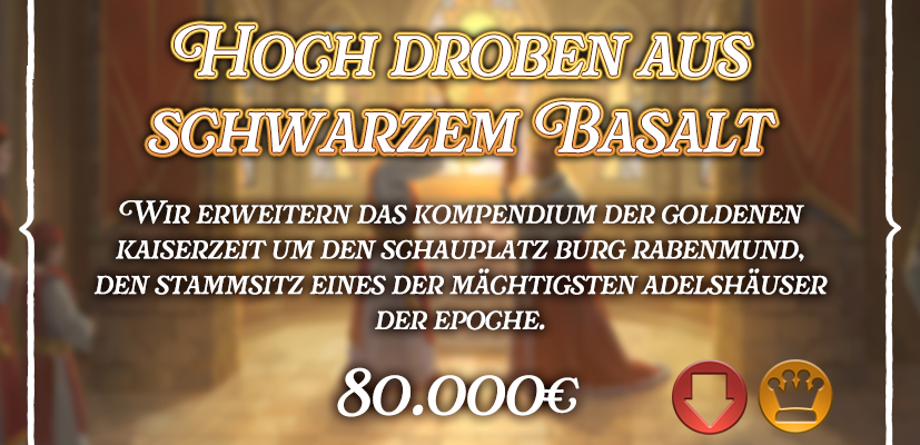 Hoch droben aus schwarzem Basalt