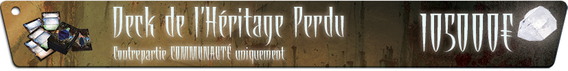 Deck d'exploration : Héritage Perdu