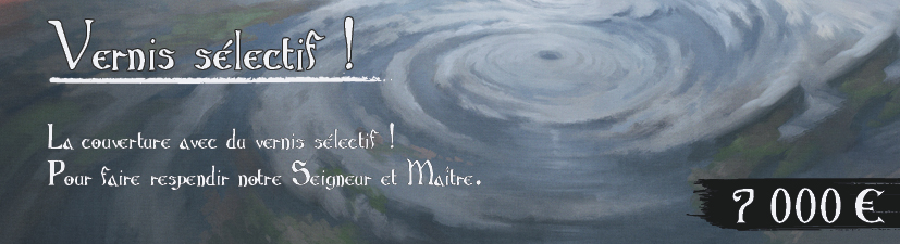 Couverture avec du vernis sélectif  !