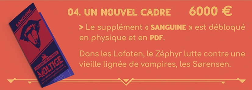 Palier 04 : Nouveau cadre - Sanguine