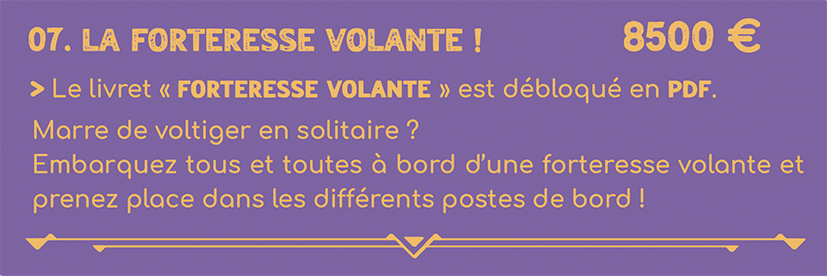 Palier 07 : Forteresse volante