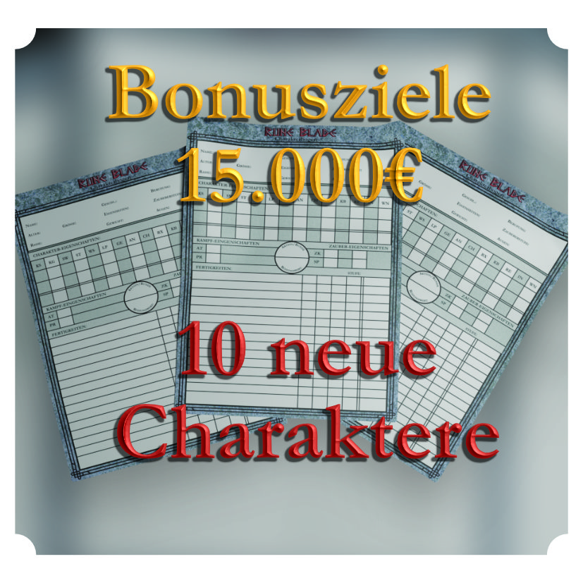 10 fertig spielbare Charaktere für 
