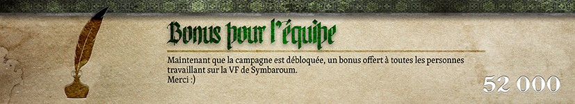 Bonus pour l'équipe 1