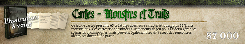 Cartes Monstres et Traits