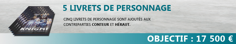 5 livrets de personnage