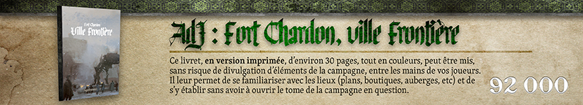 AdJ : Fort Chardon, ville frontière en version imprimée