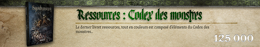 Ressources : Codex des monstres