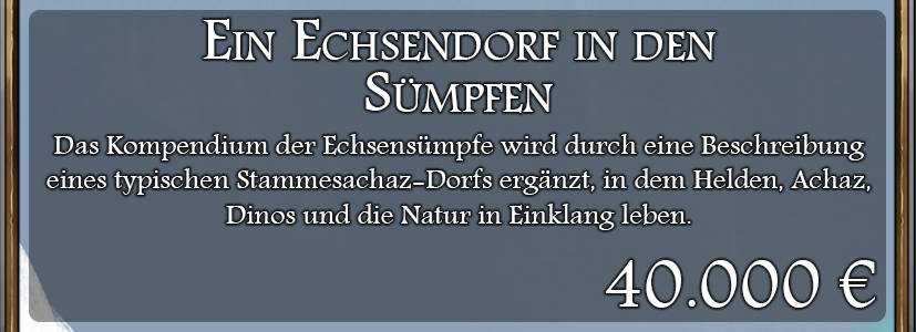 Ein Echsendorf in den Sümpfen