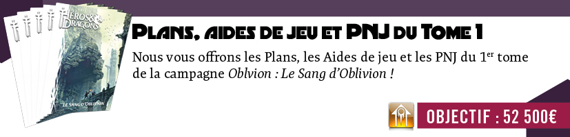 Plans, aides de jeu et PNJ du tome 1 offerts