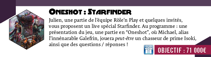 Nouvelle émission: Les one-shot de RNP pemier épisode. Starfinder
