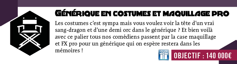 Générique en costumes et maquillage pro