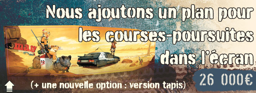 6. Amélioration écran : Nous ajoutons un plan pour les courses-poursuites (+ une nouvelle option : version tapis)