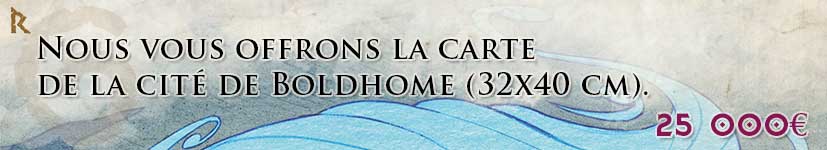 4. Goodies des dieux : La carte de la cité de Boldhome (32x40 cm)