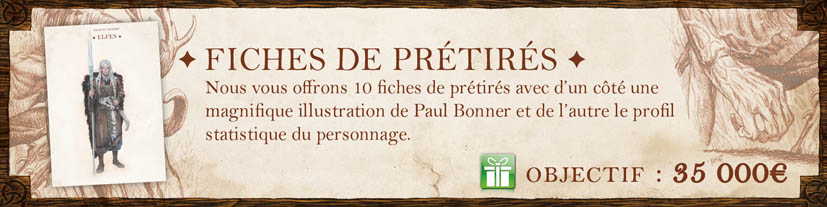 Cadeau : Fiches prétirés