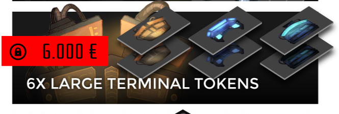 Large terminal tokens