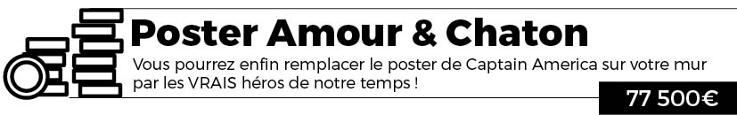 Poster Amour & Chaton