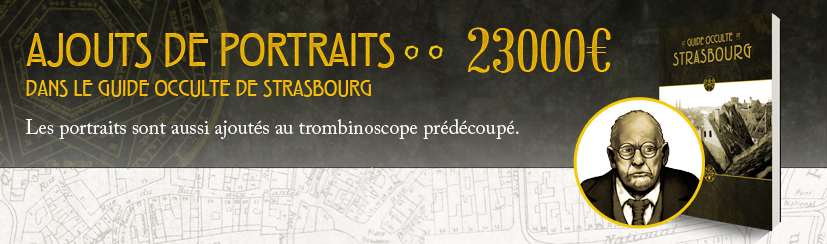 Ajout de portraits dans le Guide occulte de Strasbourg