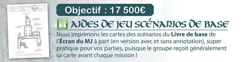 1.7/ Aides de jeu scénarios Livre de base + Ecran du MJ