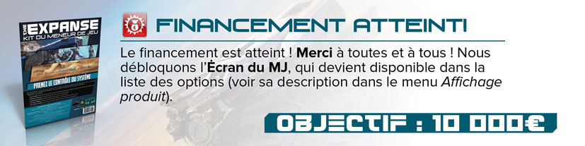 1/ Financement et Écran du MJ