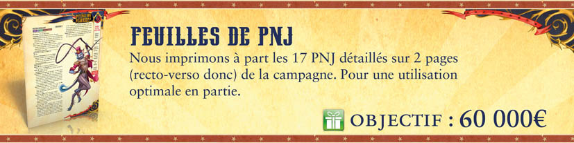 5/ Feuilles de PNJ