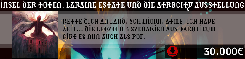 Insel der Toten, Laraine Estate und die Atrocity Ausstellung