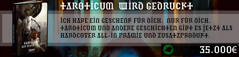 Taroticum und andere Geschichten wird gedruckt