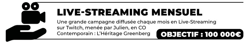 10/ LIve-Streaming bonus : Héritage Greenberg