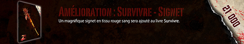 Survivre - Signet en tissu