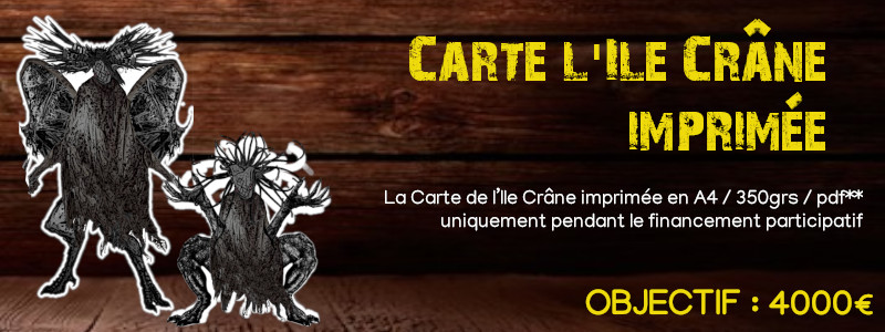 Carte de l’Ile Crâne imprimée