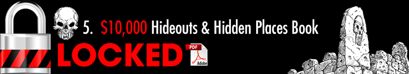 5.  $10,000 Hideouts & Hidden Places Book
