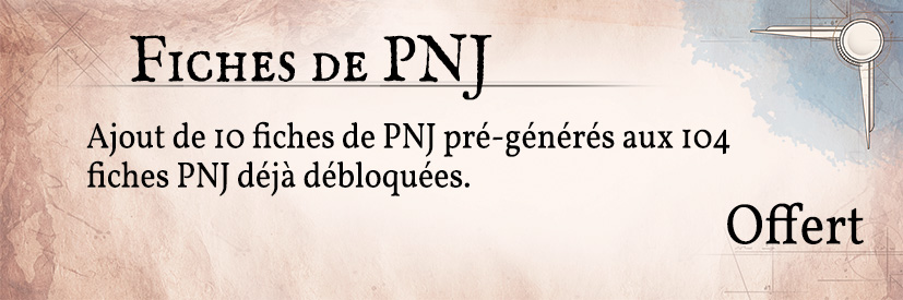 Fiche de PNJ
