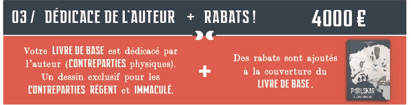 Palier 3 : Livre de base signé + rabats