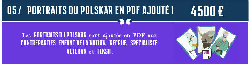 Palier 5 : Portraits du Polskar PDF ajouté