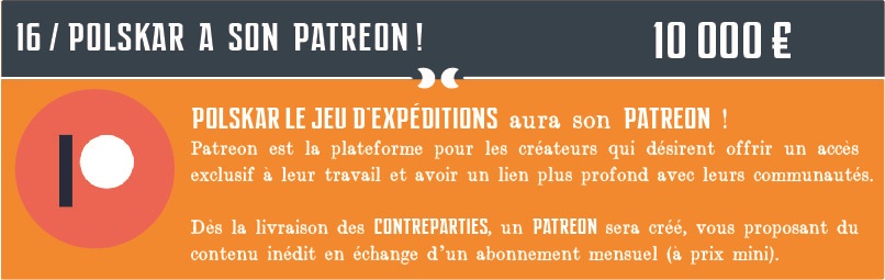 Palier 16 : Polskar a son Patreon