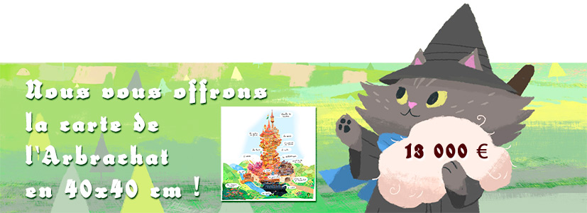 Nous vous offrons la carte de l'Arbrachat au format 40 x 40 cm