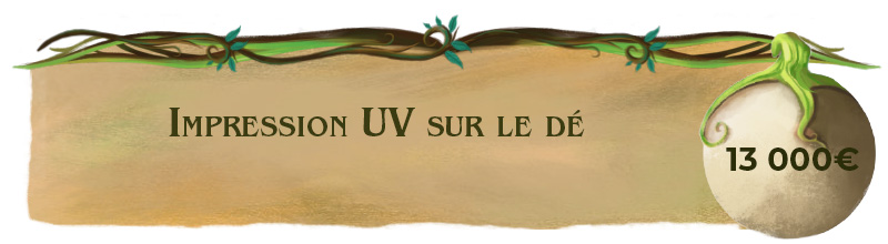 Impression UV sur le dé